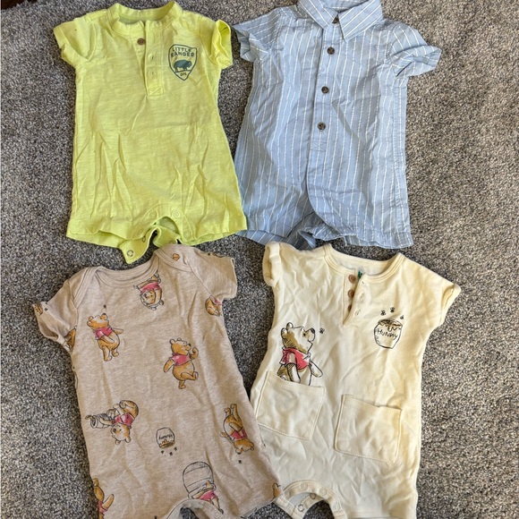 Carter's Other - 0-3 Month Disney and Carter’s Rompers